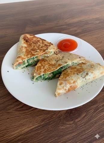Egg Spinach Wrap